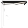 Toldo manual retráctil con luz LED gris antracita 3x2,5 m de vidaXL, Toldos - Ref: Foro24-3069904, Precio: 365,67 €, Descuent...