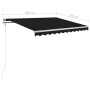 Toldo manual retráctil con luz LED gris antracita 3x2,5 m de vidaXL, Toldos - Ref: Foro24-3069904, Precio: 365,67 €, Descuent...