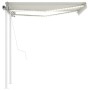 Toldo automático con LED y sensor de viento crema 3x2,5 m de vidaXL, Toldos - Ref: Foro24-3069912, Precio: 540,85 €, Descuent...