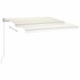 Automatic awning with LED and wind sensor cream 3x2.5 m by vidaXL, Awnings - Ref: Foro24-3069912, Price: 540,85 €, Discount: %