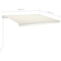 Toldo automático con LED y sensor de viento crema 3x2,5 m de vidaXL, Toldos - Ref: Foro24-3069912, Precio: 540,85 €, Descuent...