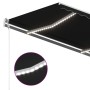 Toldo retráctil manual con luz LED gris antracita 4x3 m de vidaXL, Toldos - Ref: Foro24-3069944, Precio: 462,32 €, Descuento: %