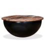 Black recycled solid wood bowl-shaped coffee table by vidaXL, Coffee table - Ref: Foro24-245259, Price: 117,30 €, Discount: %