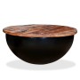 Black recycled solid wood bowl-shaped coffee table by vidaXL, Coffee table - Ref: Foro24-245259, Price: 117,30 €, Discount: %