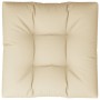 Cojín para sofá de palets de tela beige 80x80x12 cm de vidaXL, Cojines para sillas y sofás - Ref: Foro24-314405, Precio: 39,2...