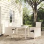 Garden dining set 3 pieces and white synthetic rattan cushions by vidaXL, Garden sets - Ref: Foro24-3094895, Price: 279,00 €,...