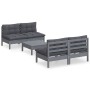 Garden furniture 5 pieces with anthracite pine wood cushions by vidaXL, Garden sets - Ref: Foro24-3096006, Price: 418,99 €, D...