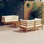 Gartenmöbel 5 Stück Kissen aus cremefarbenem Kiefernholz von vidaXL, Gartensets - Ref: Foro24-3096025, Preis: 470,18 €, Rabat...