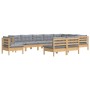 Garden furniture set 10 pieces and cushions solid pine wood by vidaXL, Garden sets - Ref: Foro24-3096754, Price: 825,73 €, Di...