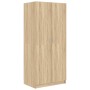 Armario de madera contrachapada roble Sonoma 80x52x180 cm de vidaXL, Armarios roperos - Ref: Foro24-800624, Precio: 143,77 €,...