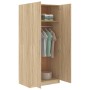 Armario de madera contrachapada roble Sonoma 80x52x180 cm de vidaXL, Armarios roperos - Ref: Foro24-800624, Precio: 143,77 €,...