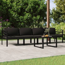 Gartenmöbel-Set 5-teilig und anthrazitgraue Aluminiumkissen von vidaXL, Gartensets - Ref: Foro24-3107778, Preis: 550,07 €, Ra...