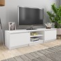 Weißer TV-Schrank aus Sperrholz, 140 x 40 x 35,5 cm von vidaXL, TV-Möbel - Ref: Foro24-800648, Preis: 80,63 €, Rabatt: %