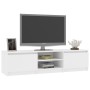 White plywood TV cabinet 140x40x35.5 cm by vidaXL, TV Furniture - Ref: Foro24-800648, Price: 85,15 €, Discount: %