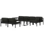 Set muebles de jardín 8 pzas y cojines aluminio gris antracita de vidaXL, Conjuntos de jardín - Ref: Foro24-3115928, Precio: ...