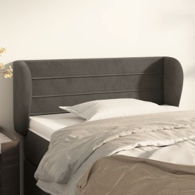 Cabecero de terciopelo gris oscuro 103x23x78/88 cm de vidaXL, Cabeceros y pies de cama - Ref: Foro24-3117327, Precio: 53,85 €...