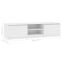 White plywood TV cabinet 140x40x35.5 cm by vidaXL, TV Furniture - Ref: Foro24-800648, Price: 85,15 €, Discount: %