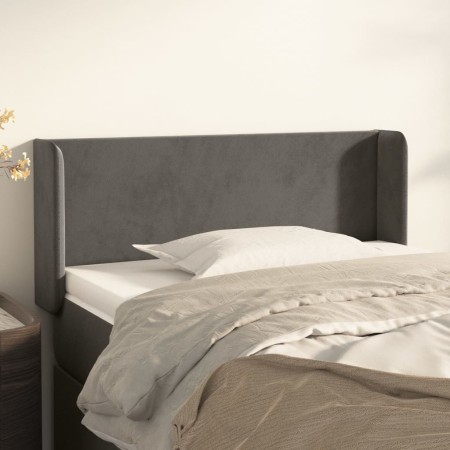 Dark gray velvet headboard 103x16x78/88 cm by vidaXL, Headboards and footboards - Ref: Foro24-3118531, Price: 53,76 €, Discou...