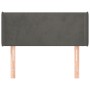 Cabecero de terciopelo gris oscuro 103x16x78/88 cm de vidaXL, Cabeceros y pies de cama - Ref: Foro24-3118531, Precio: 53,76 €...