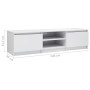 Sperrholz TV-Möbel glänzend weiß 140x40x35,5cm von vidaXL, TV-Möbel - Ref: Foro24-800654, Preis: 91,19 €, Rabatt: %