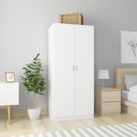 White plywood wardrobe 80x52x180 cm by vidaXL, Wardrobes - Ref: Foro24-800621, Price: 159,04 €, Discount: %