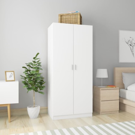 White plywood wardrobe 80x52x180 cm by vidaXL, Wardrobes - Ref: Foro24-800621, Price: 174,53 €, Discount: %