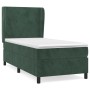 Cama box spring con colchón terciopelo verde oscuro 90x200 cm de vidaXL, Camas y somieres - Ref: Foro24-3129072, Precio: 366,...