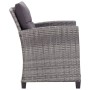 Garden furniture 6 pieces and cushions dark gray synthetic rattan by vidaXL, Outdoor sofas - Ref: Foro24-46150, Price: 548,21...