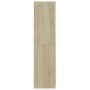 Armario de madera contrachapada blanco y roble 90x52x200cm de vidaXL, Armarios roperos - Ref: Foro24-800635, Precio: 213,44 €...