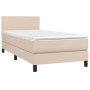 Cama box spring colchón LED cuero sintético capuchino 80x200 cm de vidaXL, Camas y somieres - Ref: Foro24-3134074, Precio: 29...