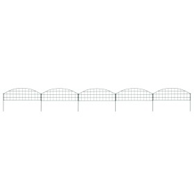 Green arched garden fence set 77.3x26 cm by vidaXL, fence panels - Ref: Foro24-146101, Price: 29,10 €, Discount: %