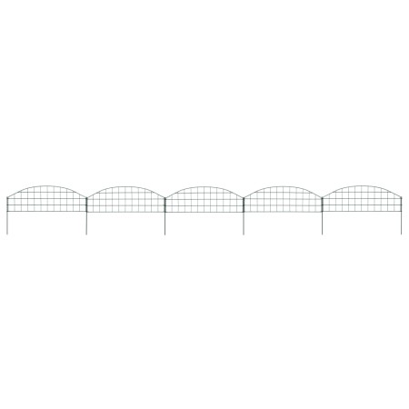 Green arched garden fence set 77.3x26 cm by vidaXL, fence panels - Ref: Foro24-146101, Price: 29,99 €, Discount: %