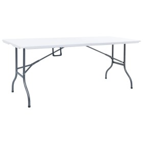 Folding garden table HDPE white 180x72x72 cm by vidaXL, Garden tables - Ref: Foro24-48829, Price: 102,99 €, Discount: %