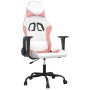 Weißer und rosafarbener Gaming-Stuhl aus Kunstleder von vidaXL, Gaming-Stühle - Ref: Foro24-3143650, Preis: 126,35 €, Rabatt: %