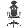 Silla gaming cuero sintético negro y blanco de vidaXL, Sillones para videojuegos - Ref: Foro24-3143646, Precio: 121,79 €, Des...