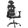 Silla gaming cuero sintético negro y blanco de vidaXL, Sillones para videojuegos - Ref: Foro24-3143646, Precio: 121,79 €, Des...