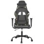 Black synthetic leather and camouflage gaming chair by vidaXL, Gaming chairs - Ref: Foro24-3143652, Price: 122,74 €, Discount: %