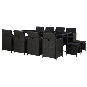 13-piece garden dining set and black synthetic rattan cushions by vidaXL, Garden sets - Ref: Foro24-46534, Price: 900,80 €, D...