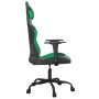 Schwarz-grüner Gaming-Stuhl aus Kunstleder von vidaXL, Gaming-Stühle - Ref: Foro24-3143644, Preis: 121,69 €, Rabatt: %