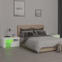 Bedside tables with LED lights 2 pcs white 70x36.5x40cm by vidaXL, Nightstands - Ref: Foro24-3152770, Price: 132,45 €, Discou...