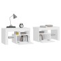 Bedside tables with LED lights 2 pcs white 70x36.5x40cm by vidaXL, Nightstands - Ref: Foro24-3152770, Price: 132,45 €, Discou...