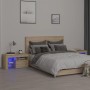 Bedside tables with LED lights 2 pcs Sonoma oak 70x36.5x40cm by vidaXL, Nightstands - Ref: Foro24-3152772, Price: 85,99 €, Di...