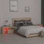 Bedside tables with LED lights 2 pcs Sonoma oak 70x36.5x40cm by vidaXL, Nightstands - Ref: Foro24-3152772, Price: 94,68 €, Di...