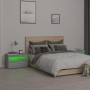 Bedside tables with LED lights 2 pcs sonoma gray 60x35x40 cm by vidaXL, Nightstands - Ref: Foro24-3152829, Price: 84,55 €, Di...