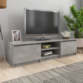 Concrete gray plywood TV cabinet 140x40x35.5 cm by vidaXL, TV Furniture - Ref: Foro24-800652, Price: 73,28 €, Discount: %