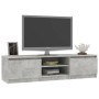 Mueble de TV madera contrachapada gris hormigón 140x40x35,5 cm de vidaXL, Muebles TV - Ref: Foro24-800652, Precio: 77,02 €, D...