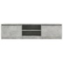 Mueble de TV madera contrachapada gris hormigón 140x40x35,5 cm de vidaXL, Muebles TV - Ref: Foro24-800652, Precio: 77,02 €, D...