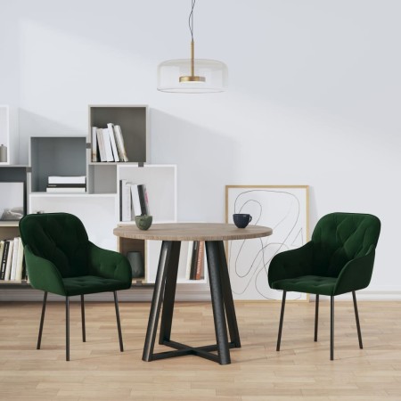 Dining chairs 2 units dark green velvet by vidaXL, dining chairs - Ref: Foro24-344847, Price: 119,50 €, Discount: %