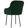 Dining chairs 2 units dark green velvet by vidaXL, dining chairs - Ref: Foro24-344847, Price: 119,50 €, Discount: %