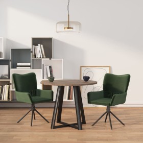 Swivel dining chairs, 2 units, dark green velvet by vidaXL, dining chairs - Ref: Foro24-344811, Price: 141,99 €, Discount: %